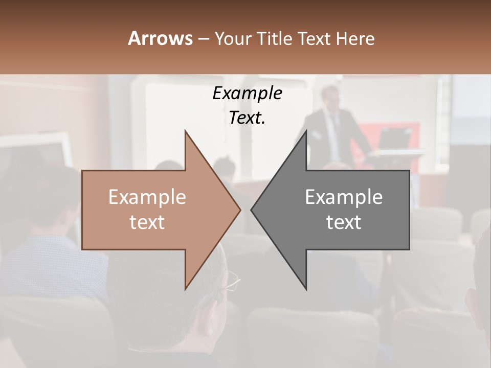 A Man Giving A Presentation To A Group Of People PowerPoint Template