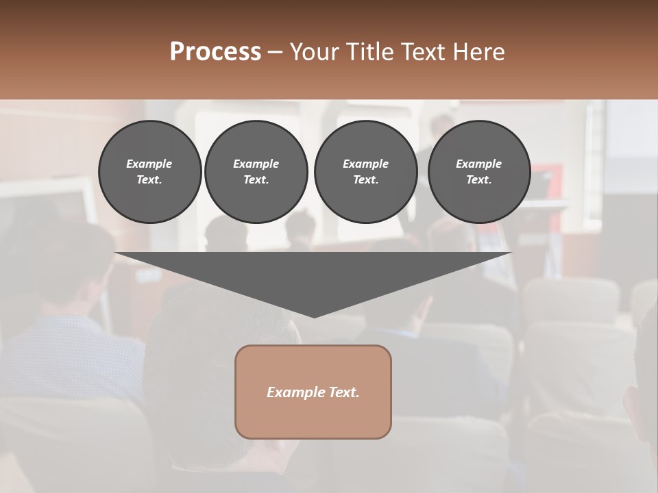 A Man Giving A Presentation To A Group Of People PowerPoint Template