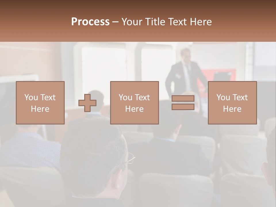 A Man Giving A Presentation To A Group Of People PowerPoint Template