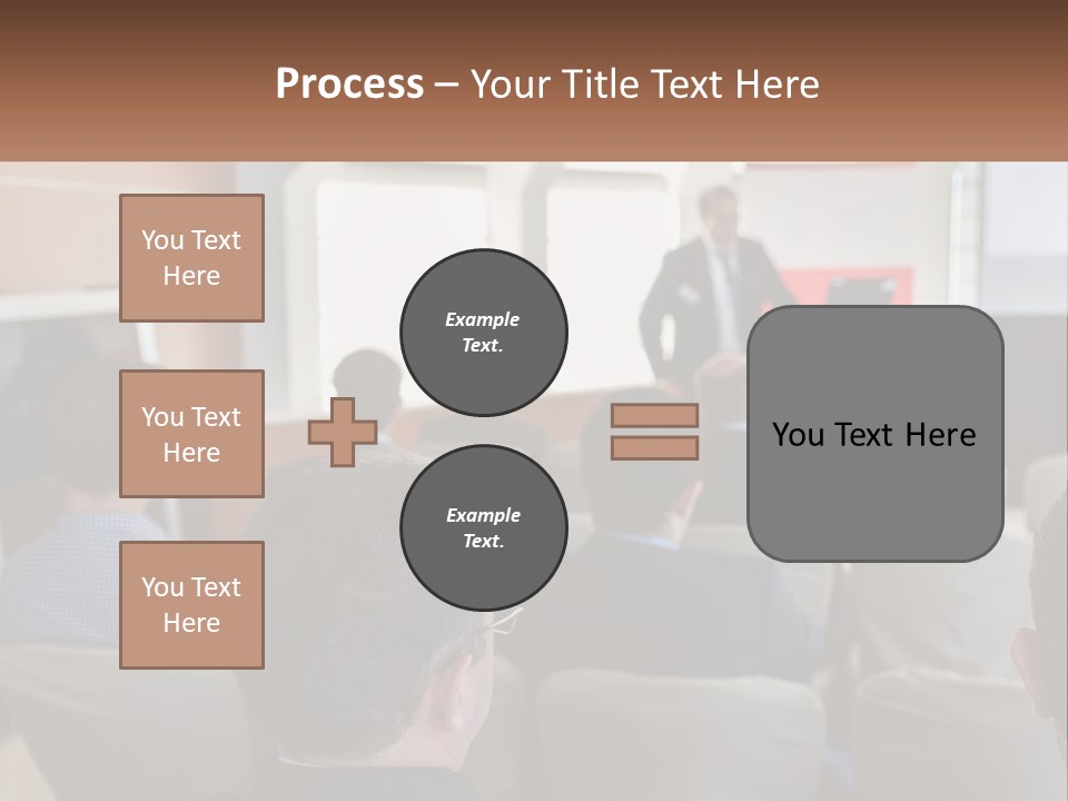 A Man Giving A Presentation To A Group Of People PowerPoint Template