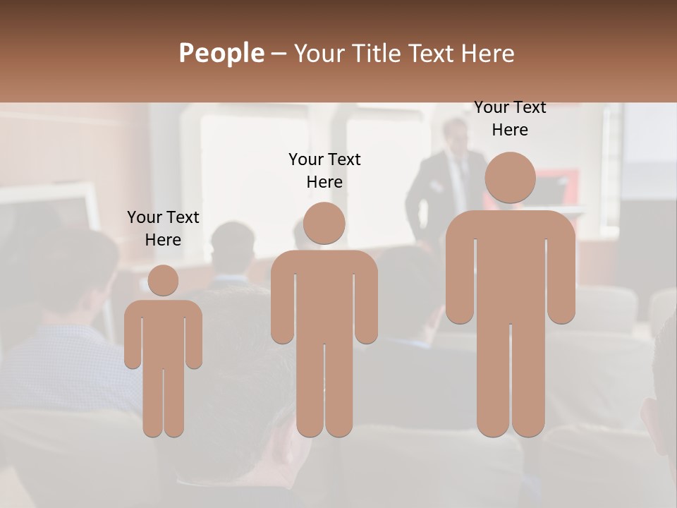 A Man Giving A Presentation To A Group Of People PowerPoint Template