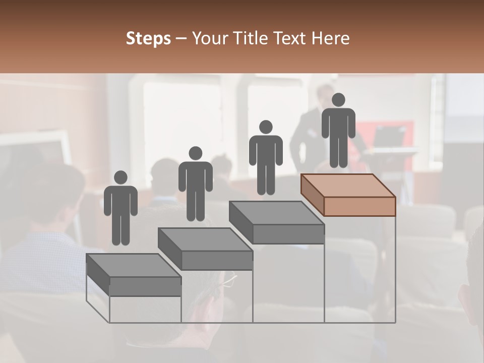 A Man Giving A Presentation To A Group Of People PowerPoint Template