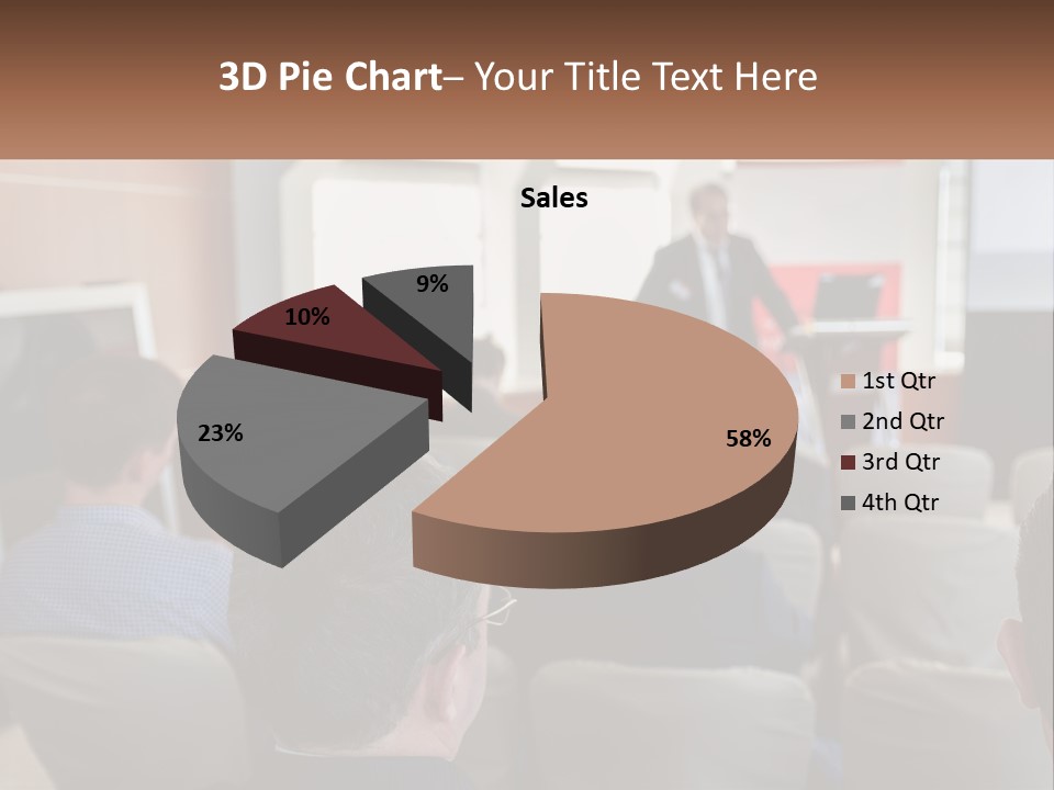 A Man Giving A Presentation To A Group Of People PowerPoint Template