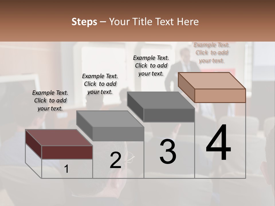 A Man Giving A Presentation To A Group Of People PowerPoint Template