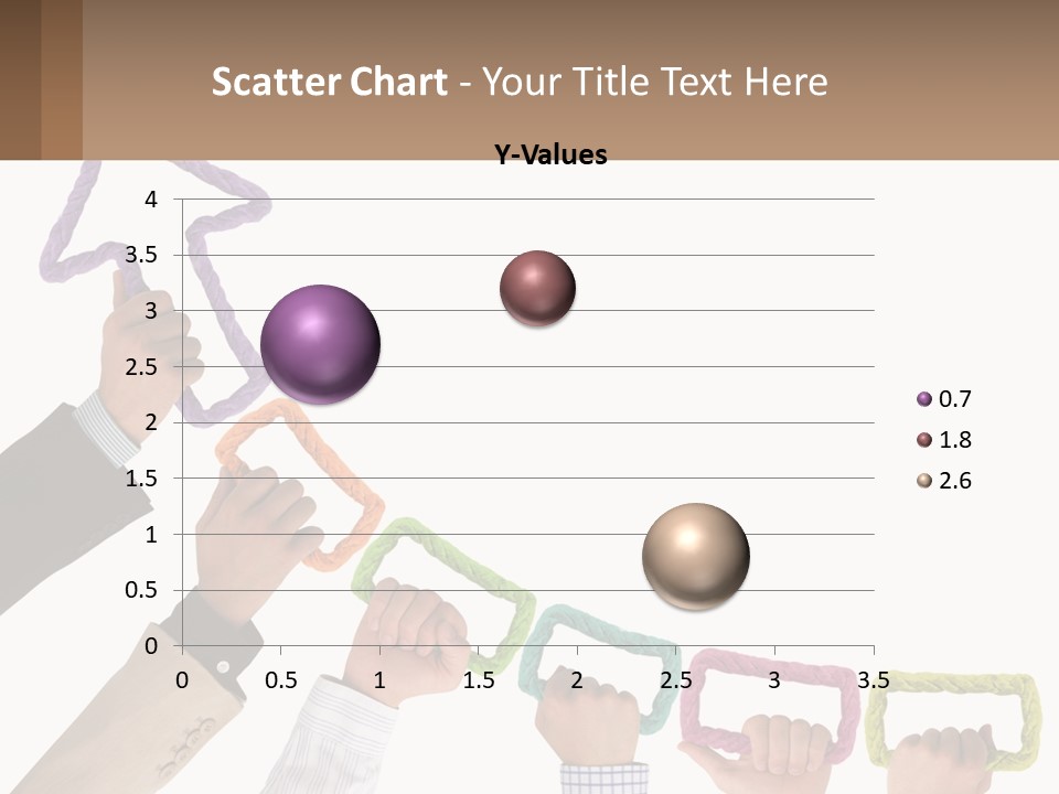 A Group Of People Holding Up A Sign With An Arrow PowerPoint Template