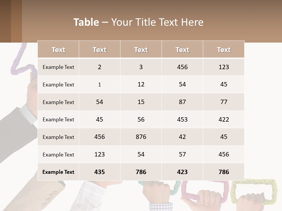 A Group Of People Holding Up A Sign With An Arrow PowerPoint Template