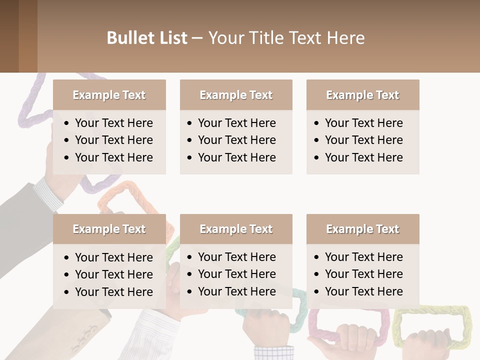 A Group Of People Holding Up A Sign With An Arrow PowerPoint Template