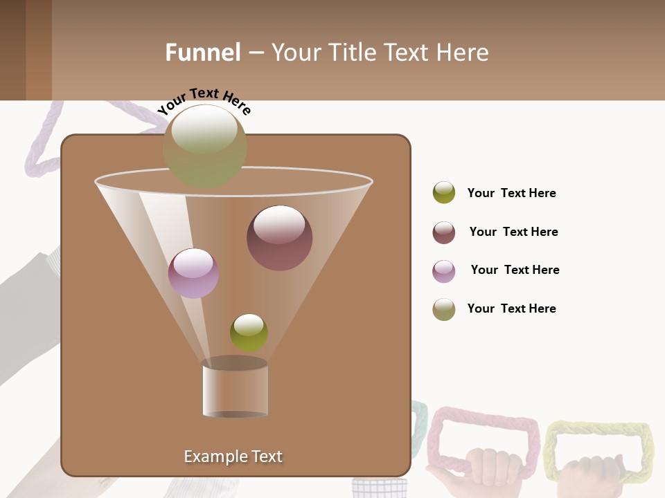 A Group Of People Holding Up A Sign With An Arrow PowerPoint Template