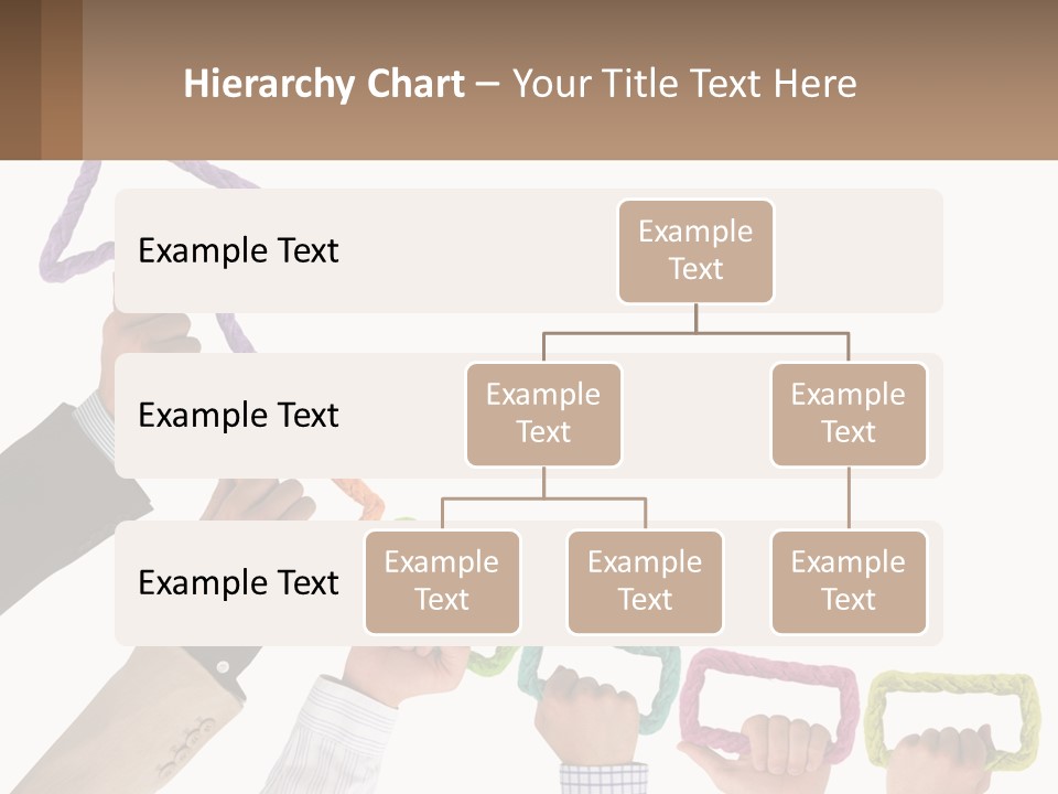 A Group Of People Holding Up A Sign With An Arrow PowerPoint Template