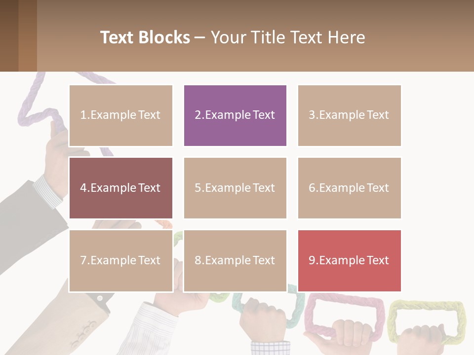 A Group Of People Holding Up A Sign With An Arrow PowerPoint Template