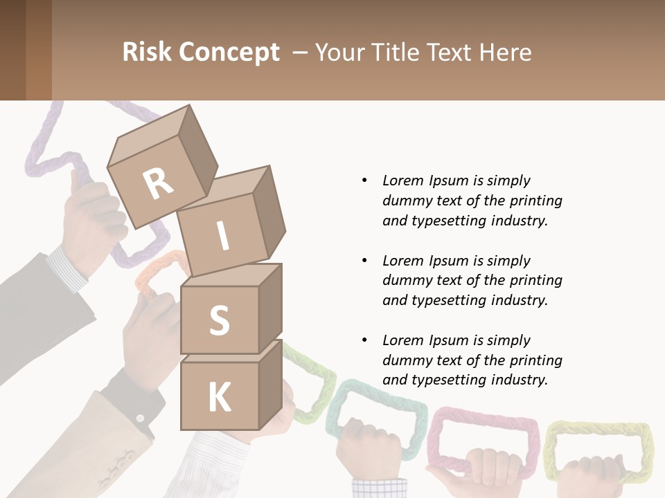 A Group Of People Holding Up A Sign With An Arrow PowerPoint Template