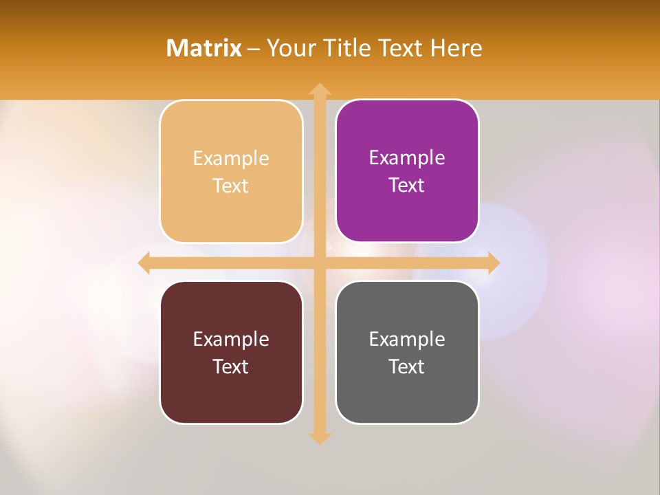 A Blurry Image Of A Camera Lens With The Words Name Of Presentation Company Name PowerPoint Template