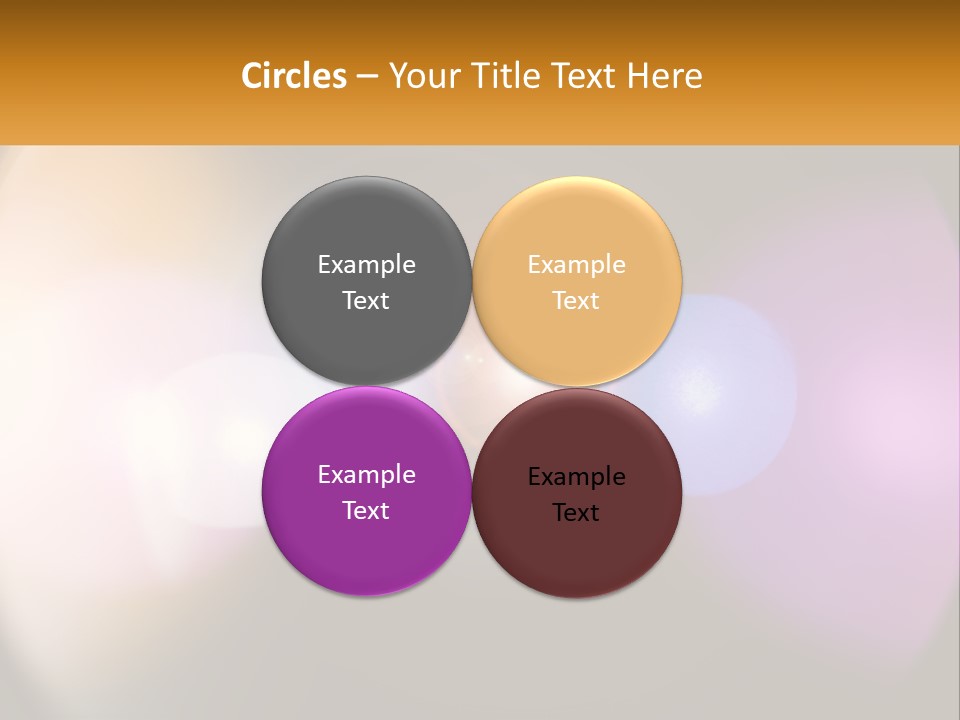 A Blurry Image Of A Camera Lens With The Words Name Of Presentation Company Name PowerPoint Template