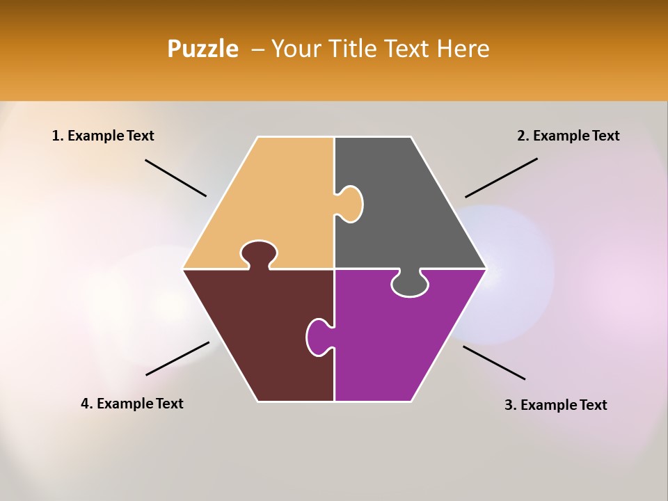 A Blurry Image Of A Camera Lens With The Words Name Of Presentation Company Name PowerPoint Template