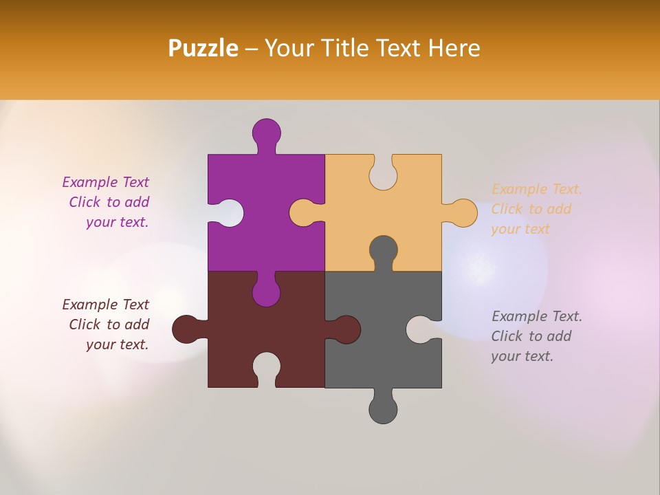 A Blurry Image Of A Camera Lens With The Words Name Of Presentation Company Name PowerPoint Template