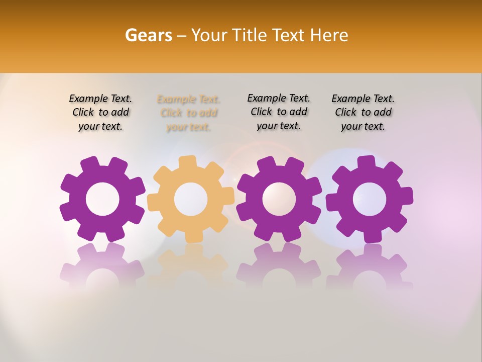 A Blurry Image Of A Camera Lens With The Words Name Of Presentation Company Name PowerPoint Template