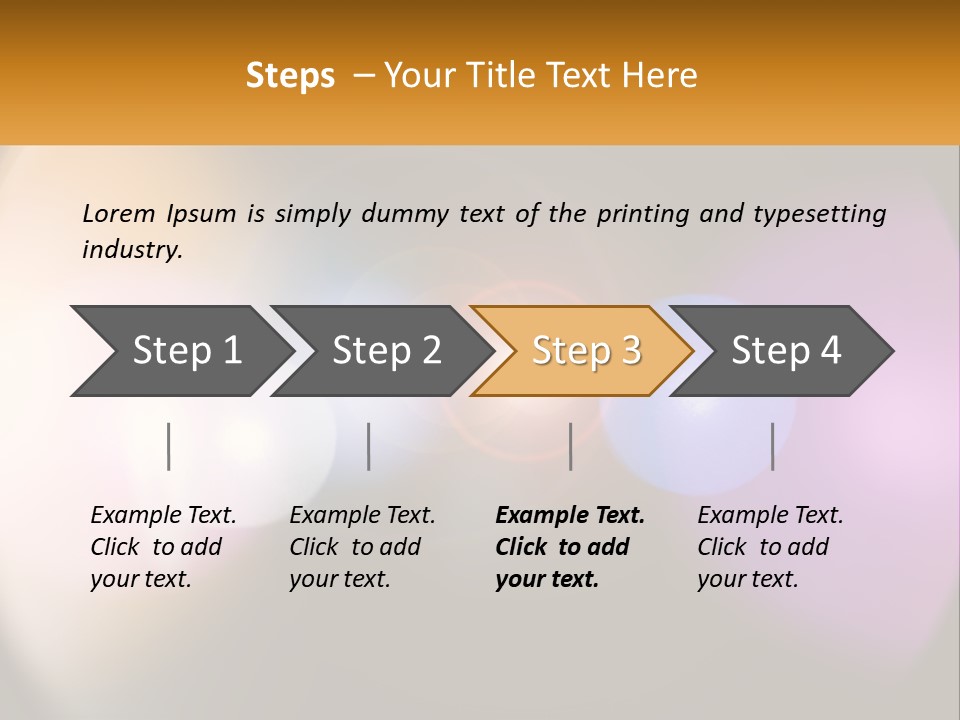 A Blurry Image Of A Camera Lens With The Words Name Of Presentation Company Name PowerPoint Template