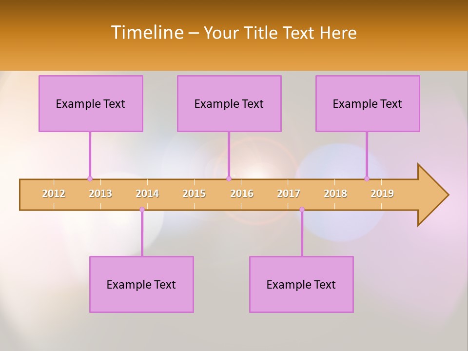 A Blurry Image Of A Camera Lens With The Words Name Of Presentation Company Name PowerPoint Template