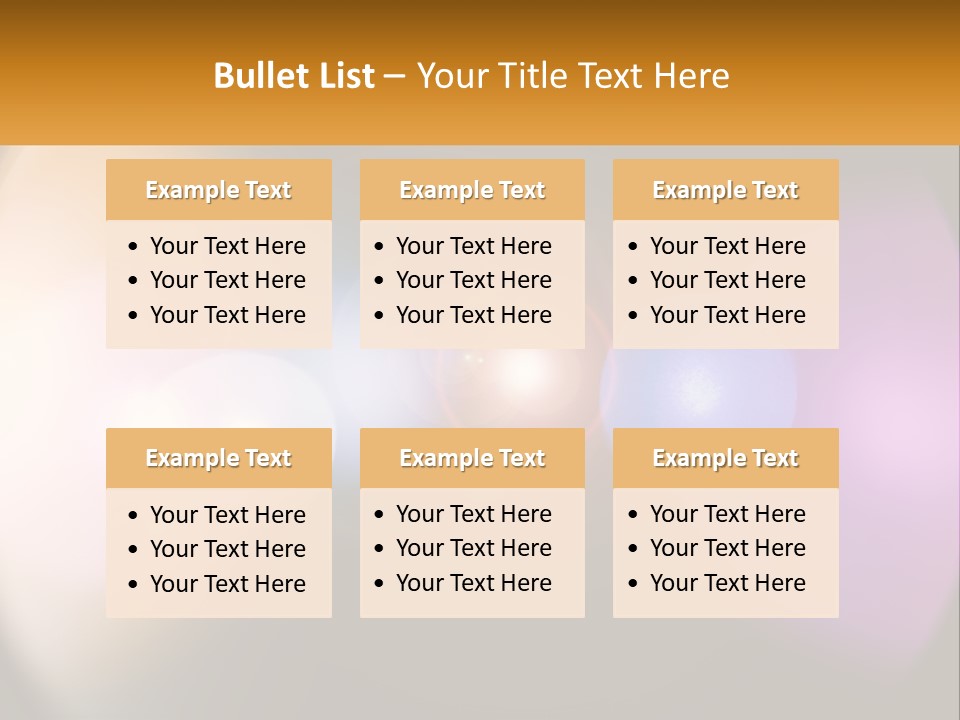 A Blurry Image Of A Camera Lens With The Words Name Of Presentation Company Name PowerPoint Template