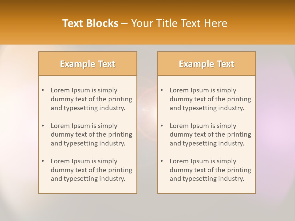 A Blurry Image Of A Camera Lens With The Words Name Of Presentation Company Name PowerPoint Template