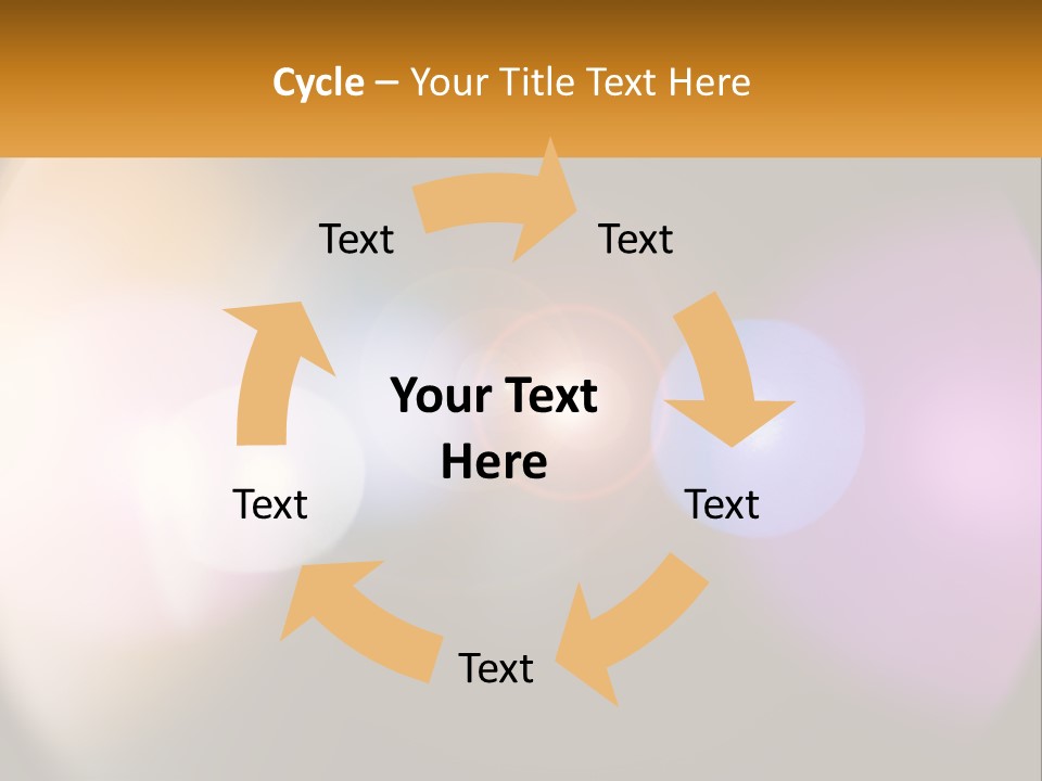 A Blurry Image Of A Camera Lens With The Words Name Of Presentation Company Name PowerPoint Template