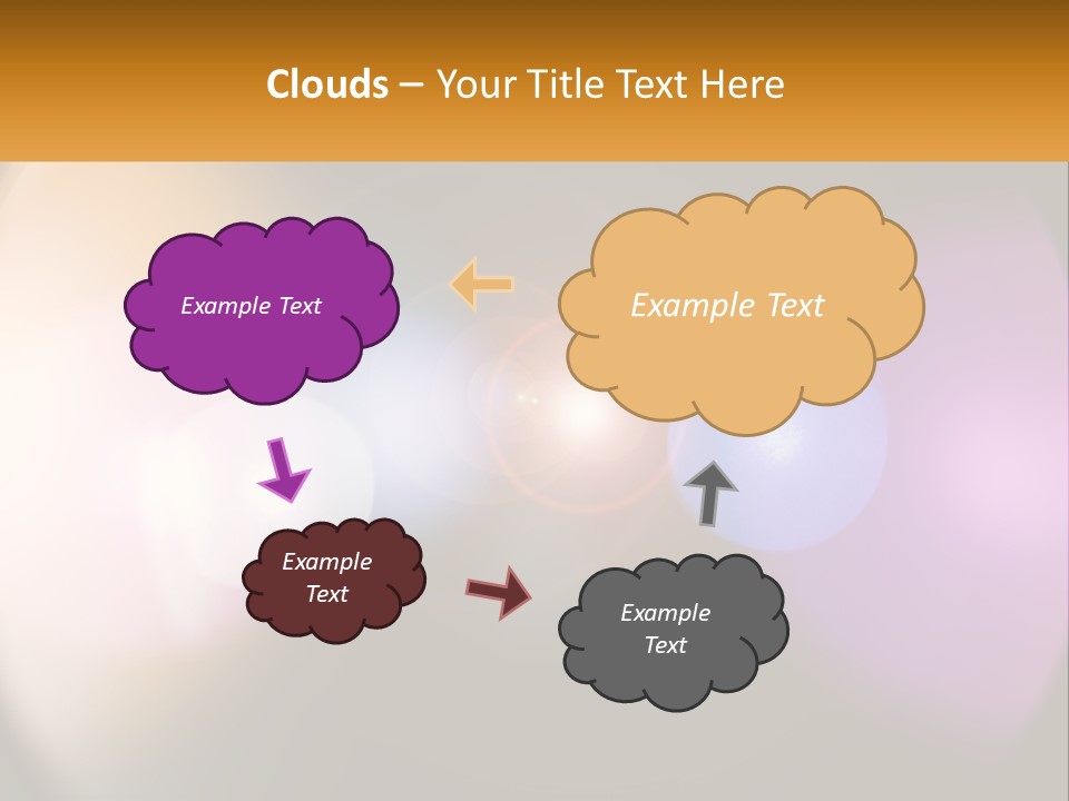 A Blurry Image Of A Camera Lens With The Words Name Of Presentation Company Name PowerPoint Template