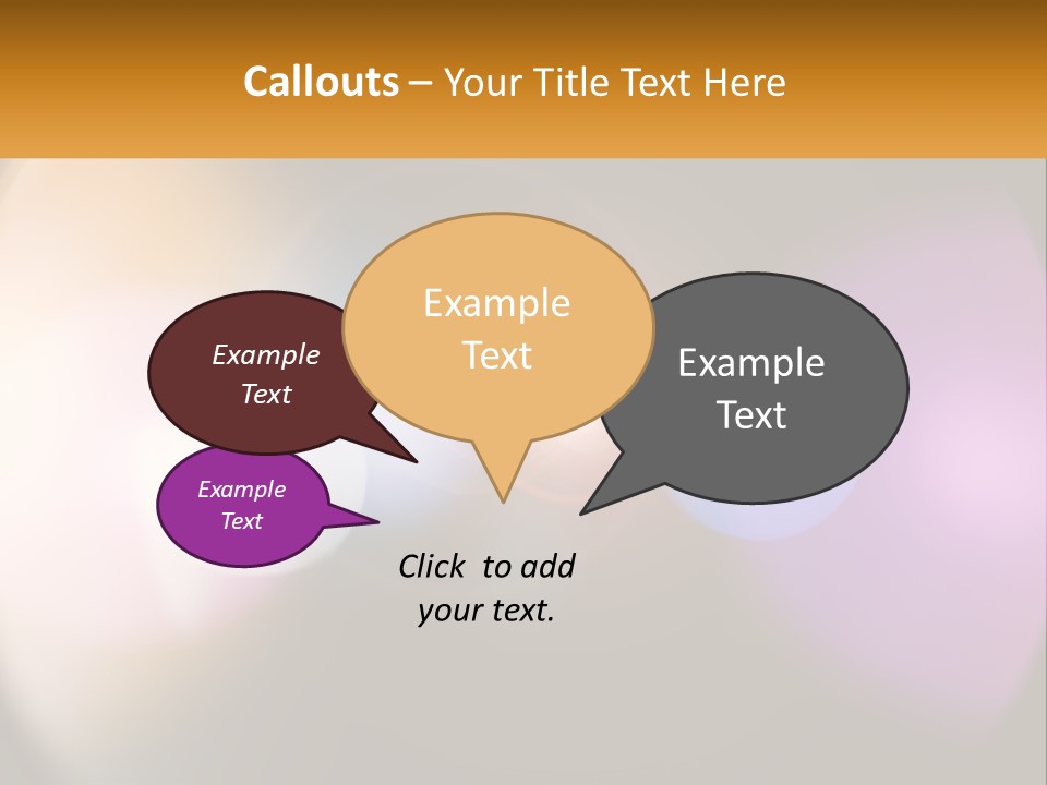 A Blurry Image Of A Camera Lens With The Words Name Of Presentation Company Name PowerPoint Template
