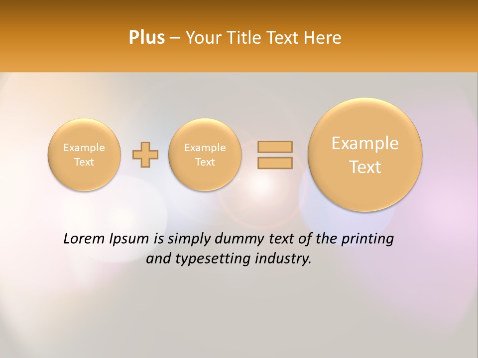 A Blurry Image Of A Camera Lens With The Words Name Of Presentation Company Name PowerPoint Template