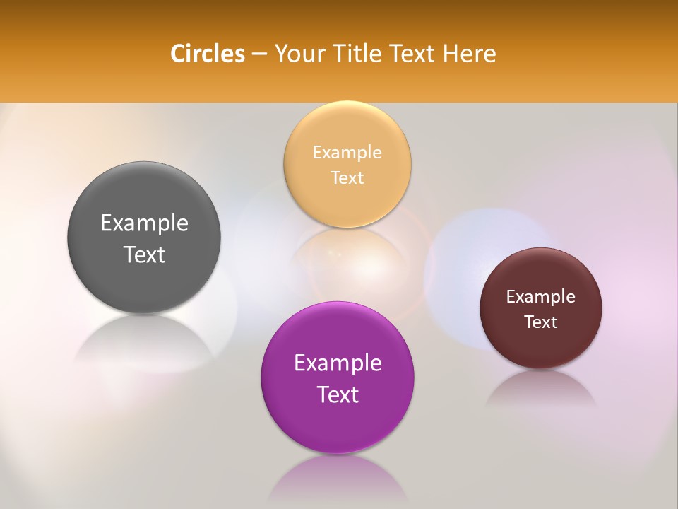 A Blurry Image Of A Camera Lens With The Words Name Of Presentation Company Name PowerPoint Template