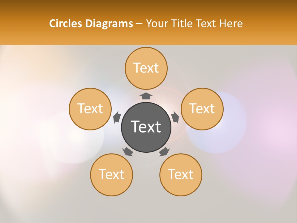 A Blurry Image Of A Camera Lens With The Words Name Of Presentation Company Name PowerPoint Template