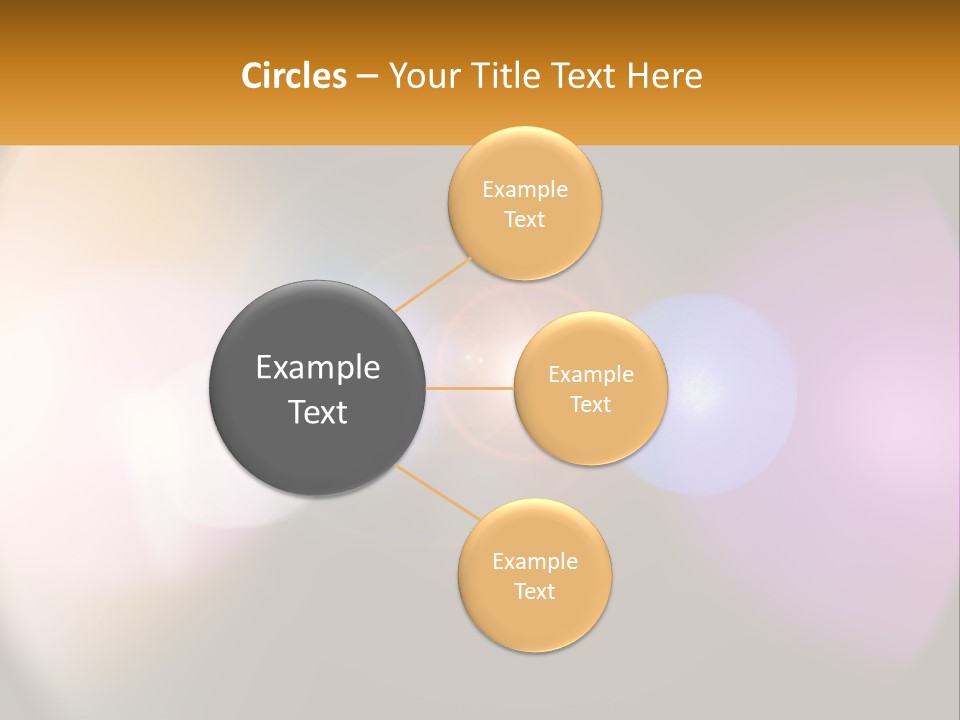 A Blurry Image Of A Camera Lens With The Words Name Of Presentation Company Name PowerPoint Template