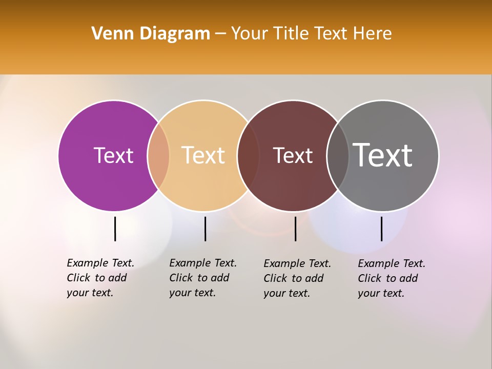 A Blurry Image Of A Camera Lens With The Words Name Of Presentation Company Name PowerPoint Template