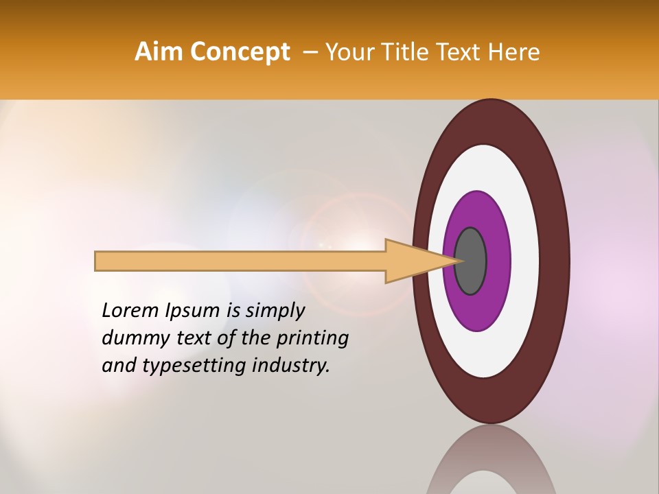 A Blurry Image Of A Camera Lens With The Words Name Of Presentation Company Name PowerPoint Template