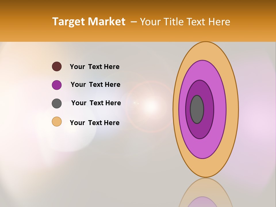 A Blurry Image Of A Camera Lens With The Words Name Of Presentation Company Name PowerPoint Template