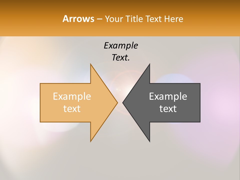 A Blurry Image Of A Camera Lens With The Words Name Of Presentation Company Name PowerPoint Template