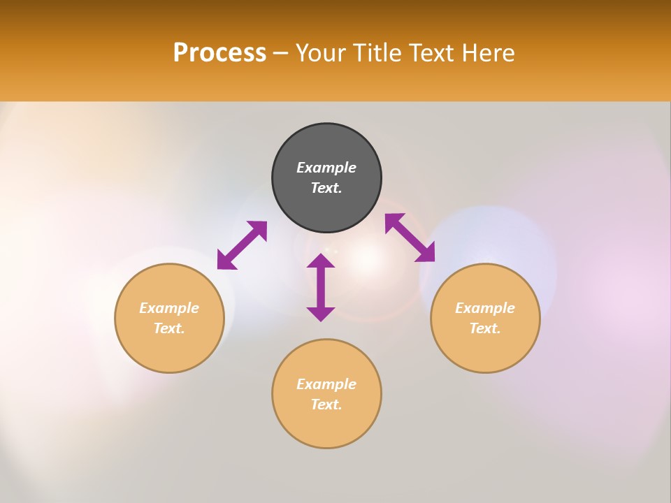 A Blurry Image Of A Camera Lens With The Words Name Of Presentation Company Name PowerPoint Template