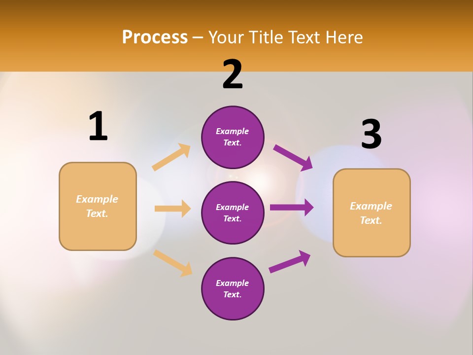 A Blurry Image Of A Camera Lens With The Words Name Of Presentation Company Name PowerPoint Template