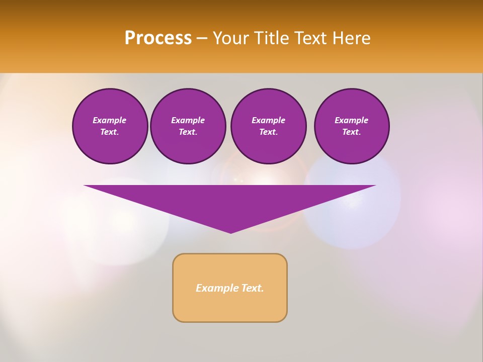 A Blurry Image Of A Camera Lens With The Words Name Of Presentation Company Name PowerPoint Template