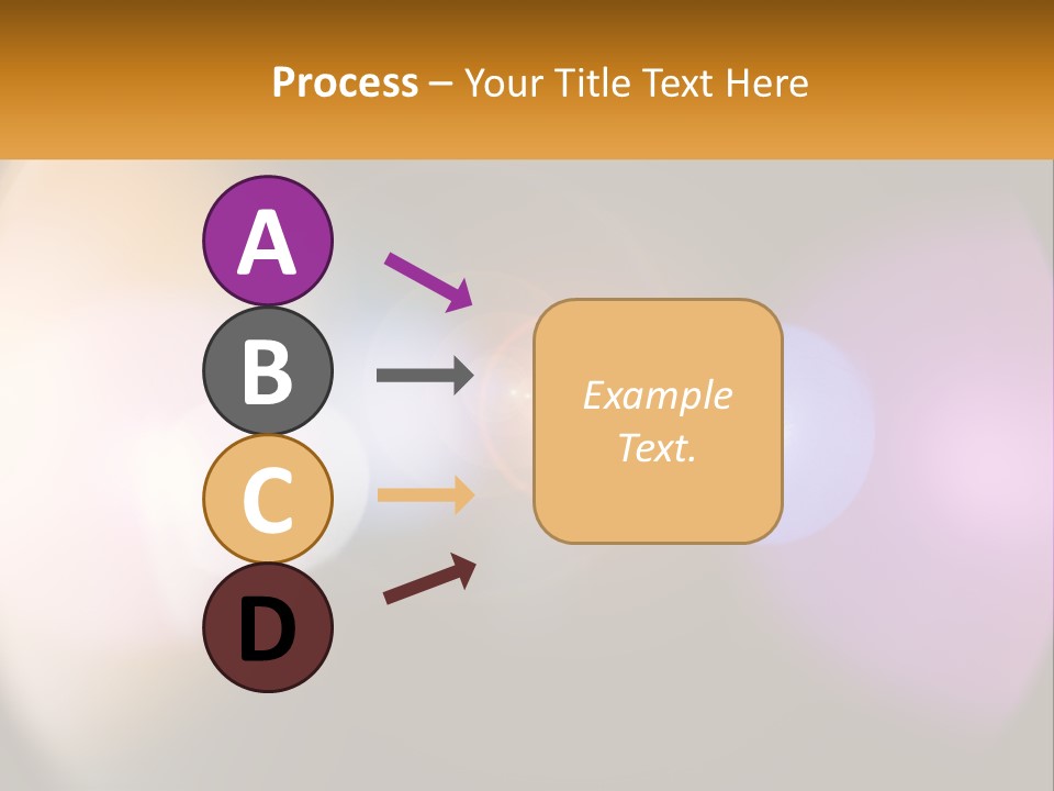 A Blurry Image Of A Camera Lens With The Words Name Of Presentation Company Name PowerPoint Template