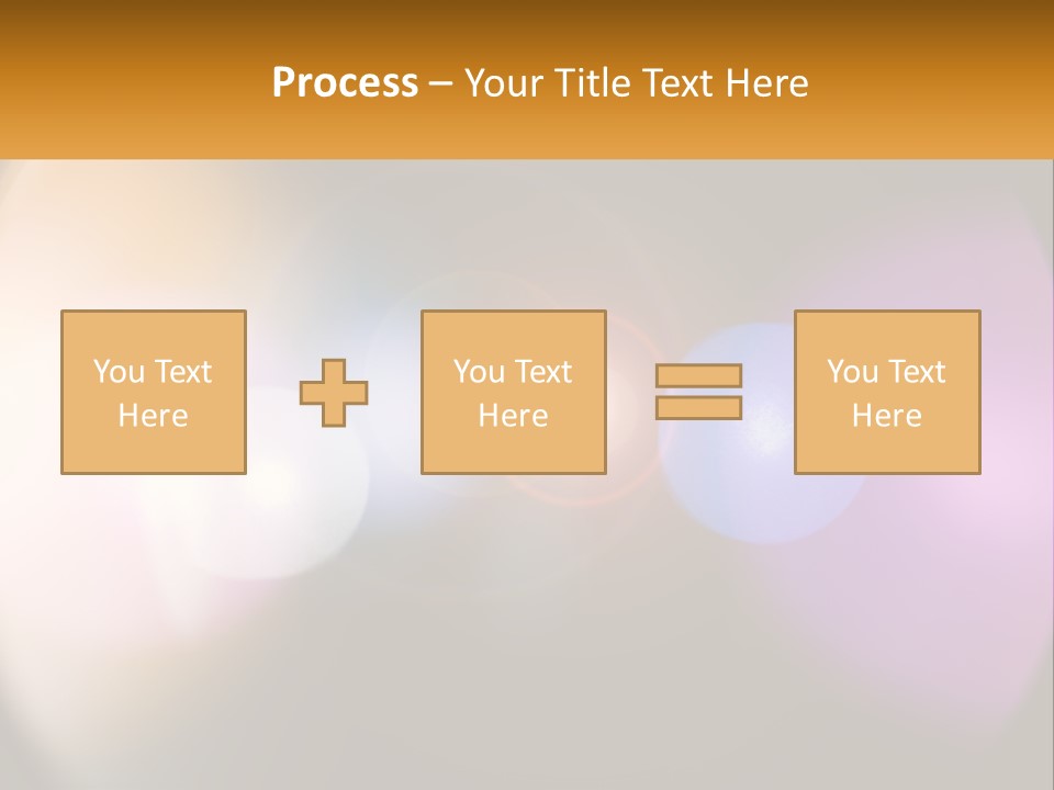 A Blurry Image Of A Camera Lens With The Words Name Of Presentation Company Name PowerPoint Template