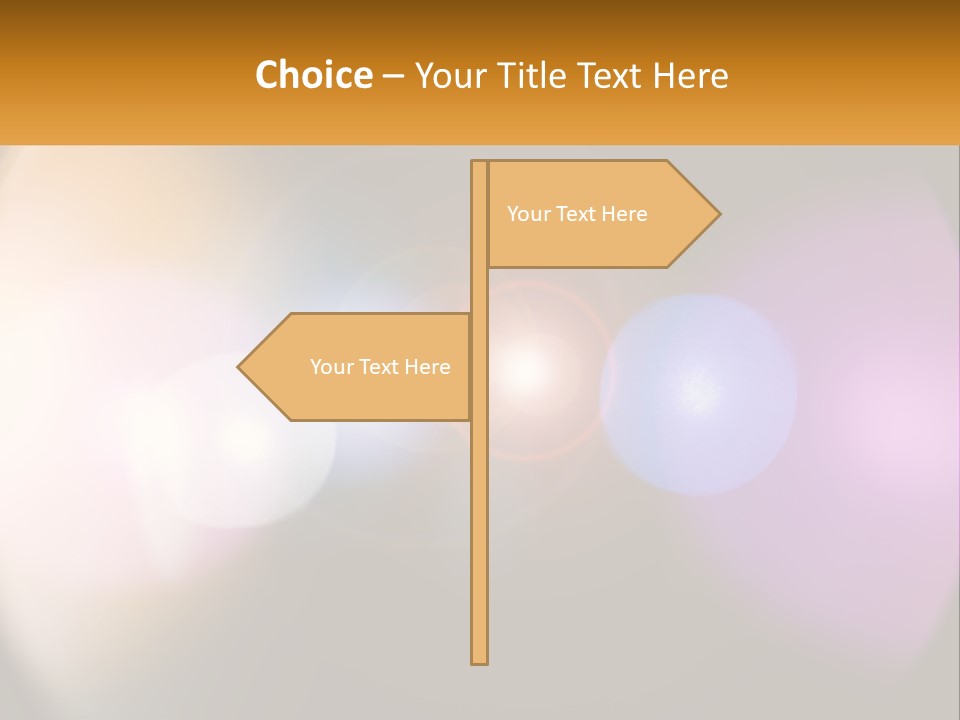A Blurry Image Of A Camera Lens With The Words Name Of Presentation Company Name PowerPoint Template