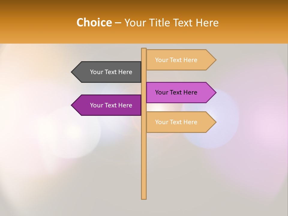 A Blurry Image Of A Camera Lens With The Words Name Of Presentation Company Name PowerPoint Template