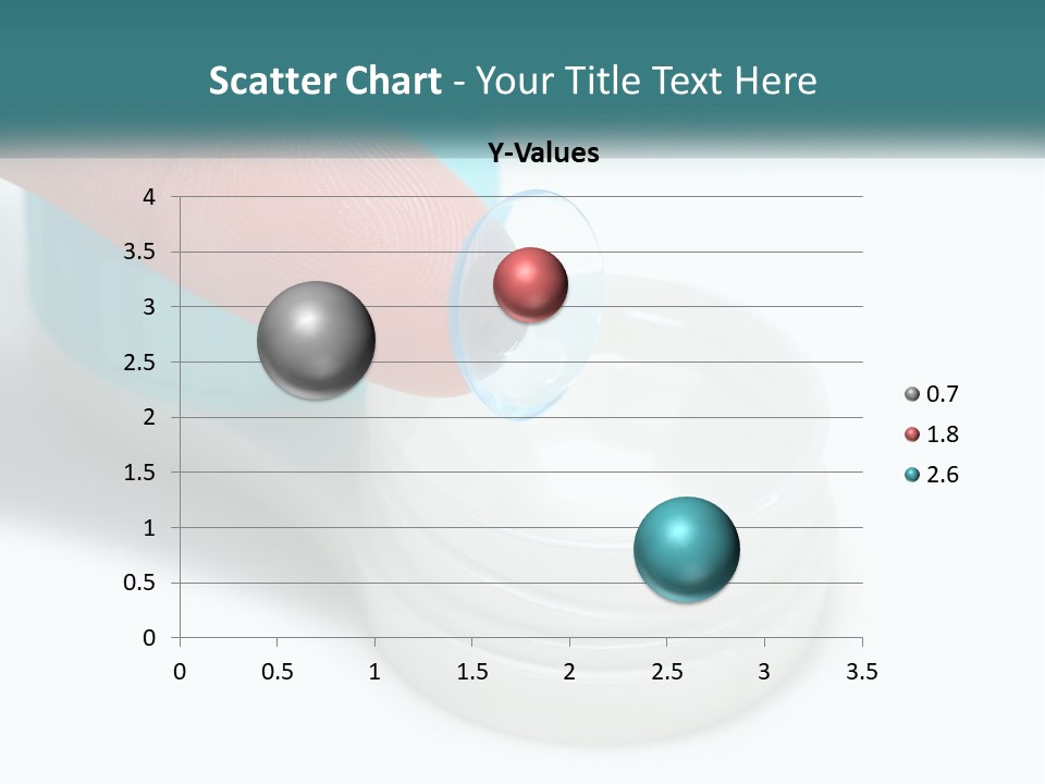 A Finger Touching A Container With A Blue Lid PowerPoint Template
