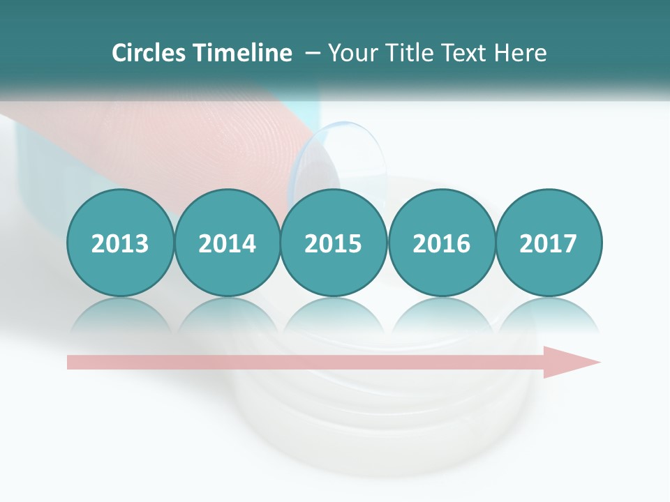 A Finger Touching A Container With A Blue Lid PowerPoint Template