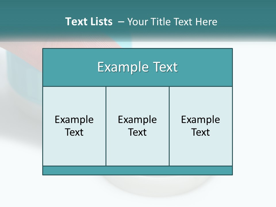 A Finger Touching A Container With A Blue Lid PowerPoint Template