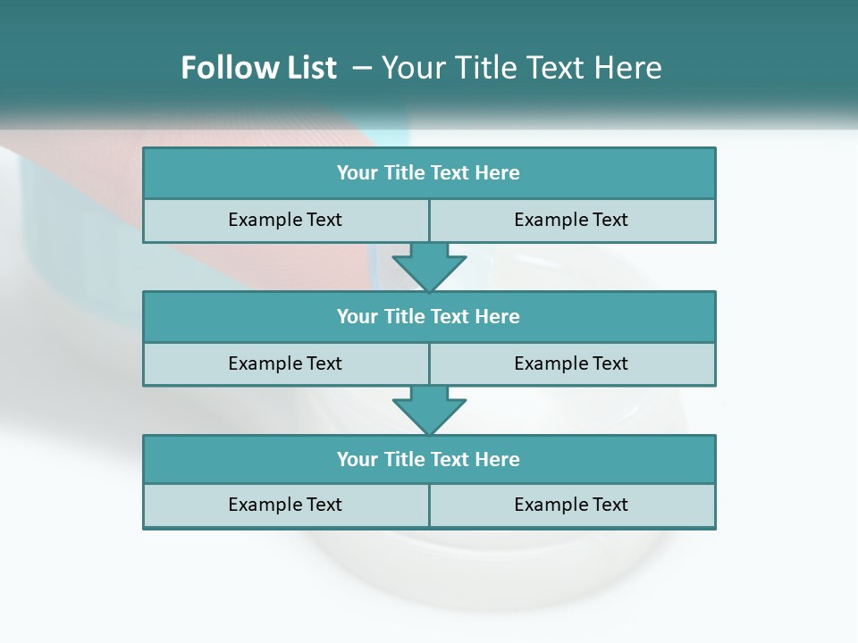A Finger Touching A Container With A Blue Lid PowerPoint Template