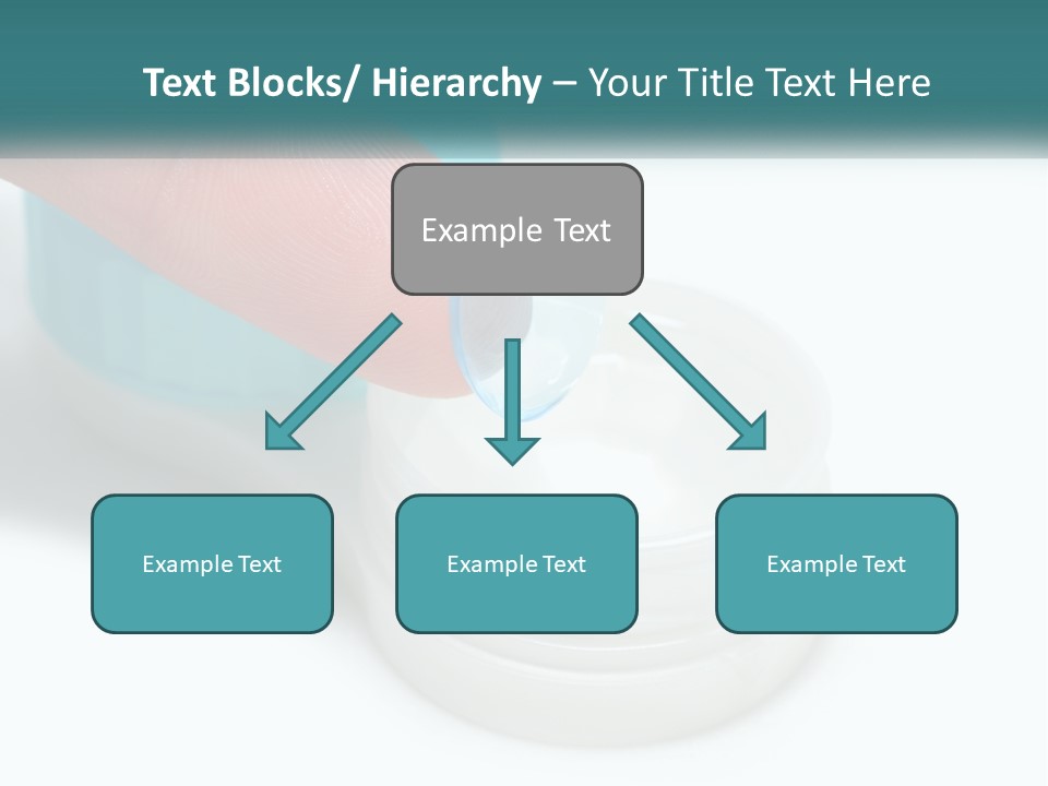 A Finger Touching A Container With A Blue Lid PowerPoint Template