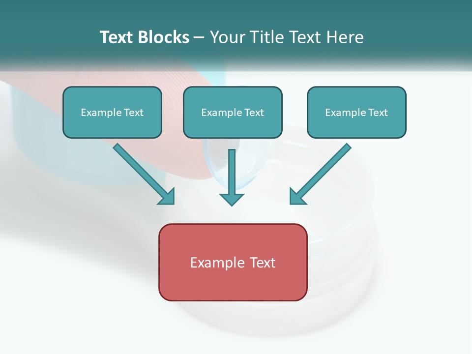 A Finger Touching A Container With A Blue Lid PowerPoint Template