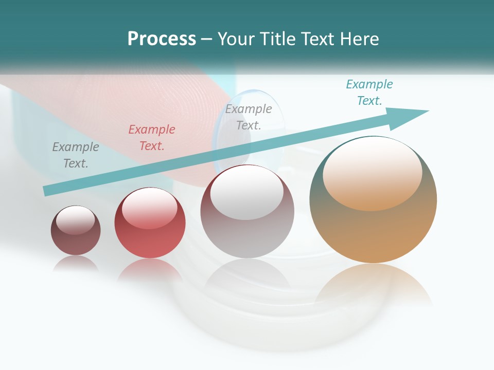 A Finger Touching A Container With A Blue Lid PowerPoint Template
