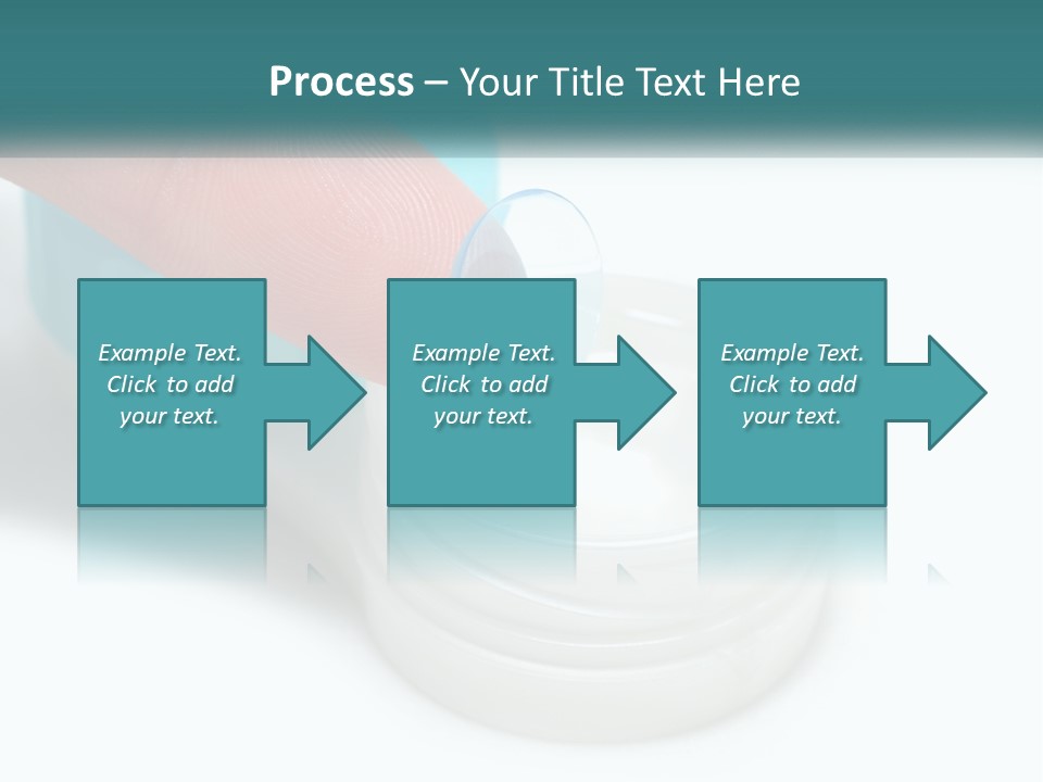 A Finger Touching A Container With A Blue Lid PowerPoint Template